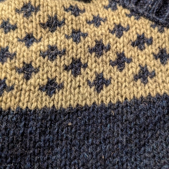 Vintage Fieldmaster Sweater Mens Multicolor 100% Wool USA Medium Hipster Grandpa - Picture 3 of 3